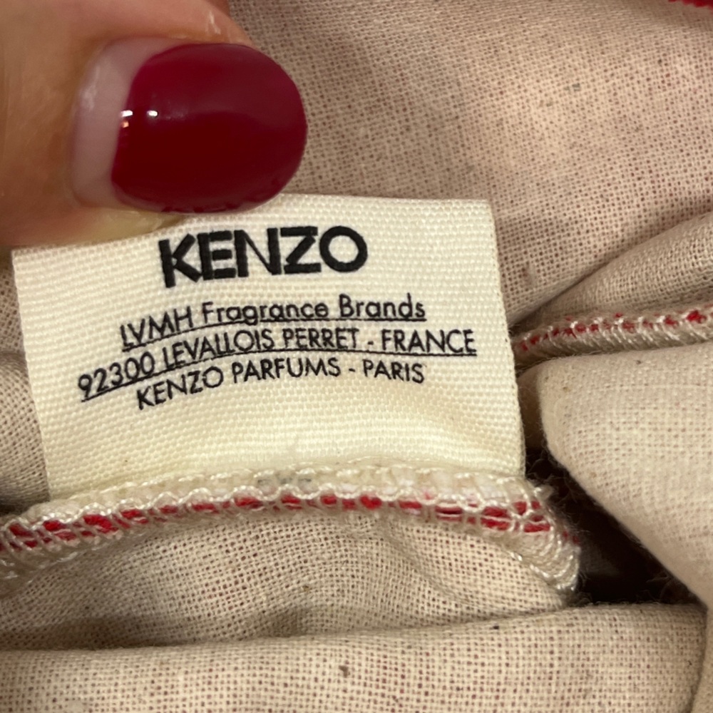 Kenzo Parfums red generous organic cotton pouch - Picture 13 of 13